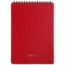 Блокнот А5 60л. на гребне OfficeSpace Base, красная пластиковая обложка