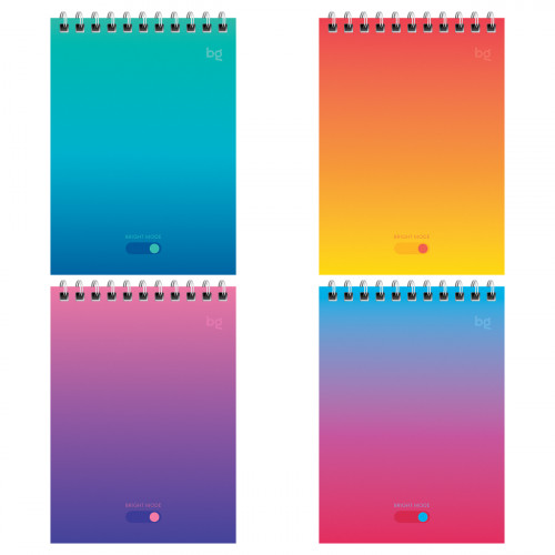 Блокнот А6 60л. на гребне BG Bright monocolor