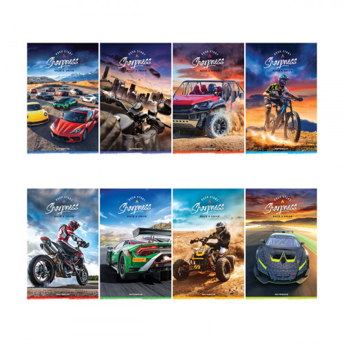 Блокнот А6 24л. на скрепке ArtSpace Extreme racing