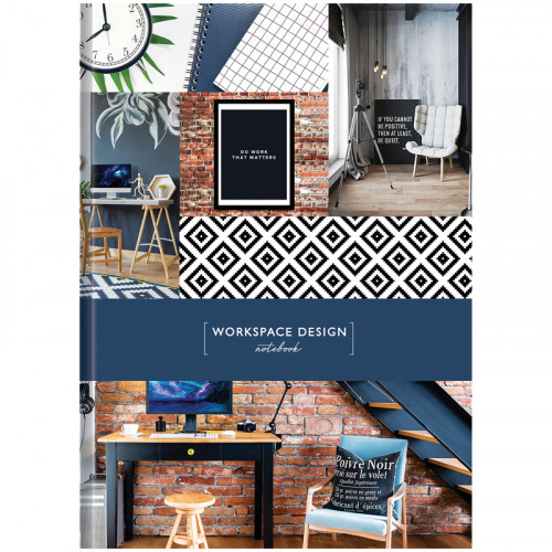 Бизнес-блокнот А4, 160л., OfficeSpace Офис. Workspace design, глянцевая ламинация