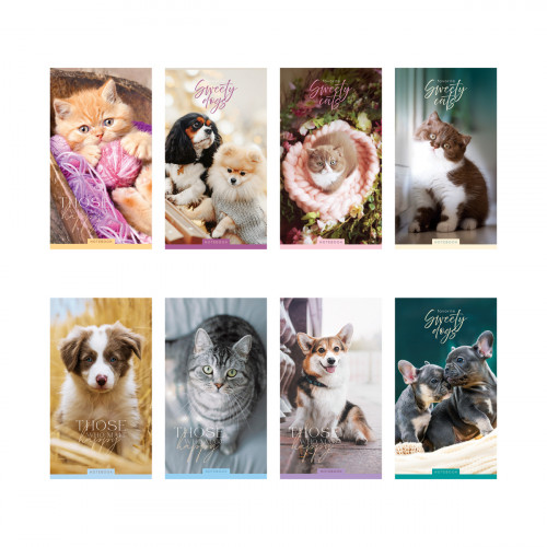 Блокнот А6 24л. на скрепке ArtSpace Cute animals