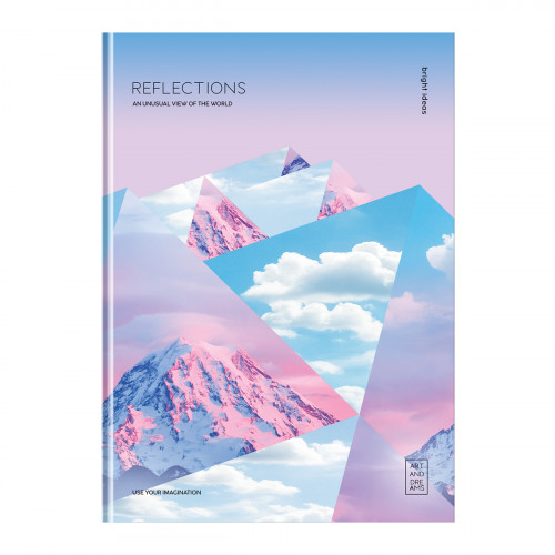 Бизнес-блокнот А4, 80л., BG Reflections, глянцевая ламинация