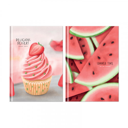 Бизнес-блокнот А6, 64л., евроформат BG Summer dessert, матовая ламинация