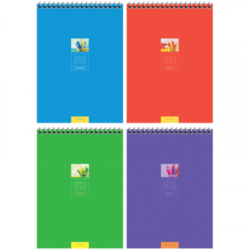 Блокнот А5 40л. на гребне ArtSpace Моноколор. Office style