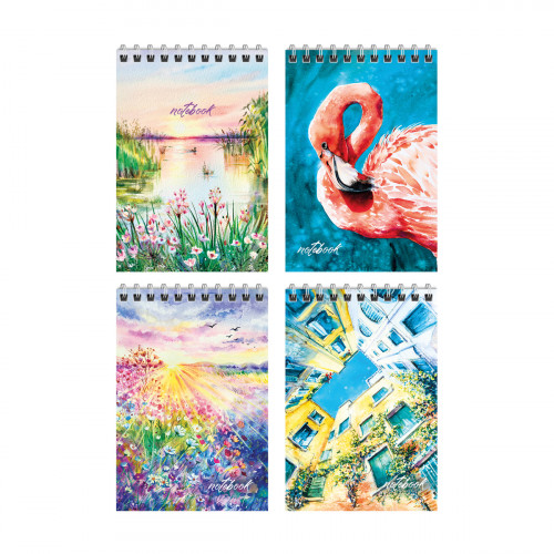 Блокнот А6 60л. на гребне ArtSpace Акварель. Wonderful world
