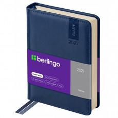 Ежедневник датированный 2027г., А6, 184л., кожзам, Berlingo 