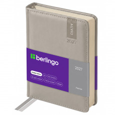 Ежедневник датированный 2027г., А6, 184л., кожзам, Berlingo 