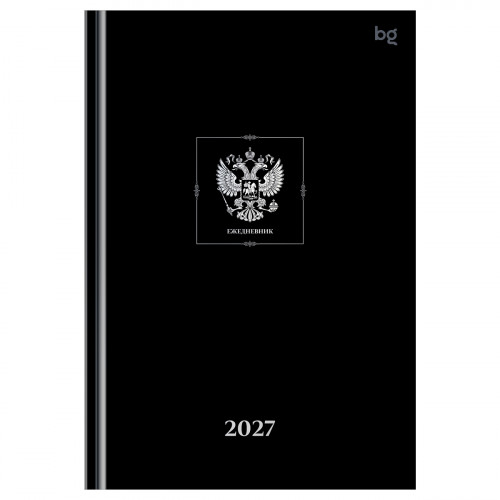 Ежедневник датированный 2027г., А5, 176л., 7БЦ BG "Орел", глянцевая ламинация