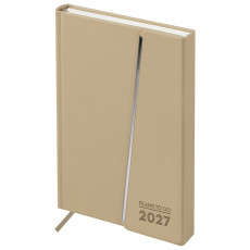 Ежедневник датированный 2027г., А5, 176л., твердый переплет, кожзам Soft touch, BG 