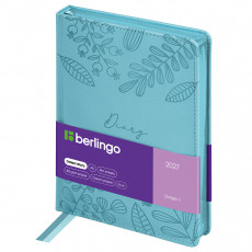 Ежедневник датированный 2027г., А5, 184л., кожзам, Berlingo 