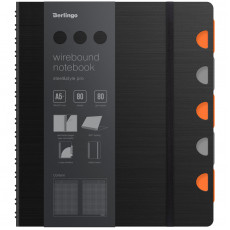 Бизнес-тетрадь А5+, 80л., Berlingo 