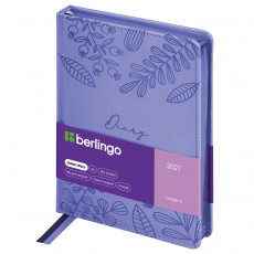 Ежедневник датированный 2027г., А5, 184л., кожзам, Berlingo 
