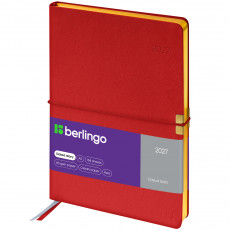 Ежедневник датированный 2027г., А5, 184л., кожзам, Berlingo 
