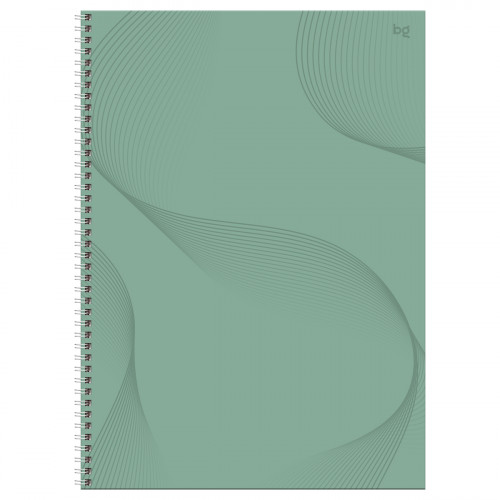 Тетрадь 160л., А4 клетка на гребне BG "Мятное настроение", soft-touch ламинация, выб. лак, твердая обложка