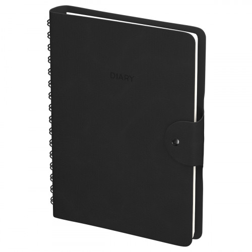 Ежедневник недатированный, А5, 136л., кожзам, Berlingo "Diary", черный