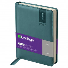 Ежедневник датированный 2027г., А5, 184л., кожзам, Berlingo 