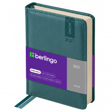 Ежедневник датированный 2027г., А6, 184л., кожзам, Berlingo 