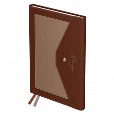 Ежедневник недатированный, А5, 136л., твердый переплет, кожзам, BG 