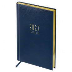 Ежедневник датированный 2027г., А5, 176л., твердый переплет, кожзам, BG 