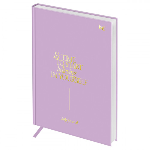 Ежедневник недатированный А5, 136л., 7БЦ, BG "Mindset. Freesia", сиреневый, отд. фольгой
