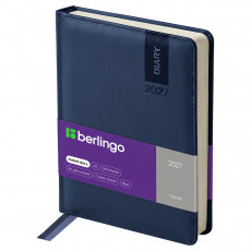 Ежедневник датированный 2027г., А5, 184л., кожзам, Berlingo 