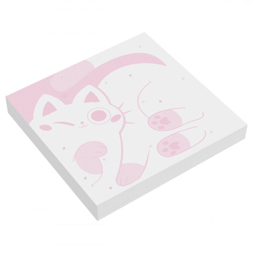 Блок для записей MESHU "Meow-meow", 8,5*8,5см, 100л., на склейке