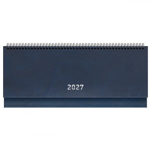 Планинг датированный 2027г., 64л., 285*100, бумвинил, BG, синий