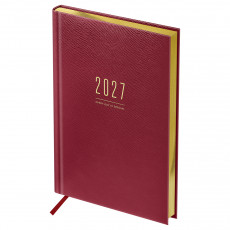 Ежедневник датированный 2027г., А5, 176л., твердый переплет, кожзам, BG 