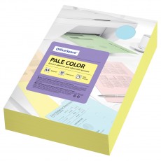 Бумага цветная OfficeSpace Pale Color, А4, 80г/м2, 500л., (желтый)