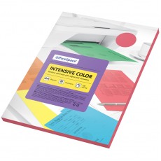 Бумага цветная OfficeSpace Intensive Color, А4, 80г/м2, 100л., (красный)