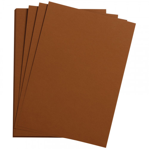 Цветная бумага 500*650мм, Clairefontaine Etival color, 24л., 160г/м2, коричневый, легкое зерно, 30%хлопка, 70%целлюлоза
