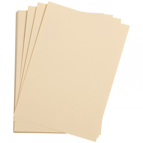 Цветная бумага 500*650мм, Clairefontaine Etival color, 24л., 160г/м2, слоновая кость, легкое зерно, 30%хлопка, 70%целлюлоза