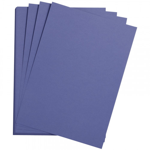 Цветная бумага 500*650мм, Clairefontaine Etival color, 24л., 160г/м2, ультрамарин, легкое зерно, 30%хлопка, 70%целлюлоза