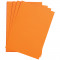 Цветная бумага 500*650мм, Clairefontaine Etival color, 24л., 160г/м2, оранжевый, легкое зерно, 30%хлопка, 70%целлюлоза