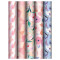 Упаковочная бумага глянц. 70*100см, MESHU Floral mood, 80 г/м2, ассорти, 5 дизайнов