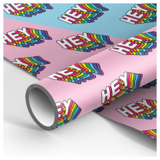 Упаковочная бумага глянц. 70*100см, MESHU Hey, 90г/м2