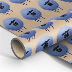 Упаковочная бумага крафт 70*100см, MESHU Овечка, 70г/м2