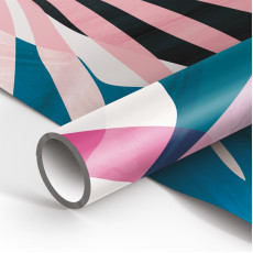 Упаковочная бумага глянц. 70*100см, MESHU Tropical Flower, 90г/м2