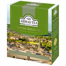 Чай Ahmad Tea Jasmine Green Tea, зеленый с жасмином, 100 фольг. пакетиков по 2г