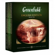 Чай Greenfield English Edition, черный, 100 фольг. пакетиков по 2г