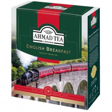 Чай Ahmad Tea Английский завтрак, черный, 100 фольг. пакетиков по 2г