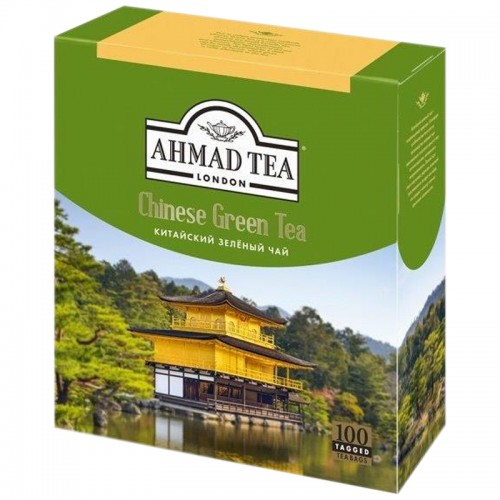 Чай Ahmad Tea Китайский, зеленый, 100 пакетиков по 1,8г