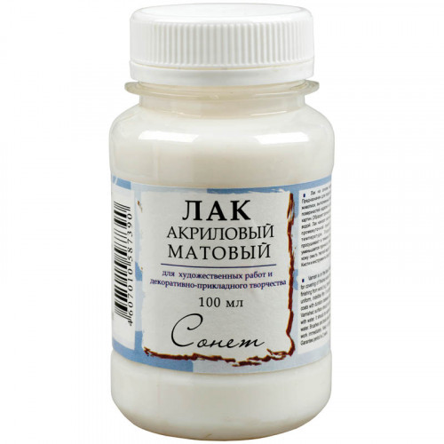 Лак акриловый матовый Сонет, 100мл