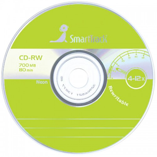 Диск CD-RW 700Mb Smart Track 4-12x Cake Box (50шт)