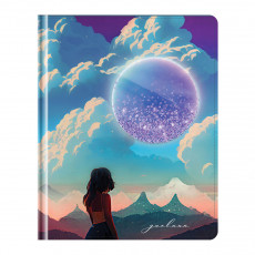 Дневник 1-11 кл. 48л. (твердый) Greenwich Line Dream on, иск. кожа, УФ-печать, аппликация с наполнением, тисн. фольгой, тон. блок, ляссе