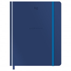 Дневник 1-11 кл. 48л. (твердый) BG Monocolor. Blue, иск. кожа, тиснение, ляссе, на резинке