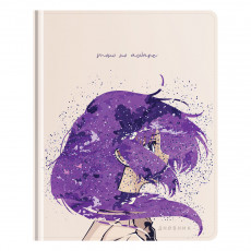 Дневник 1-11 кл. 48л. (твердый) Greenwich Line Anime girl, 3D УФ-печать, выб. глиттер, тисн. фольгой, тон. блок, ляссе