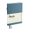 Ежедневник недатированный, А6, 136л., твердый переплет, кожзам, BG Palm. Steel blue, голубой