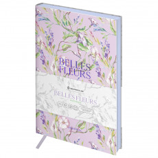 Ежедневник недатированный, А5, 136л., кожзам, Greenwich Line Belles Fleurs. Crocus, тон. блок, цветной срез Ежедневник недатированный, А5, 136л., кожзам, Greenwich Line Belles Fleurs. Crocus, тон. блок, цветной срез