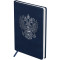 Ежедневник недатированный, А5, 160л., твердый переплет, кожзам, BG Орел. Синий, синий